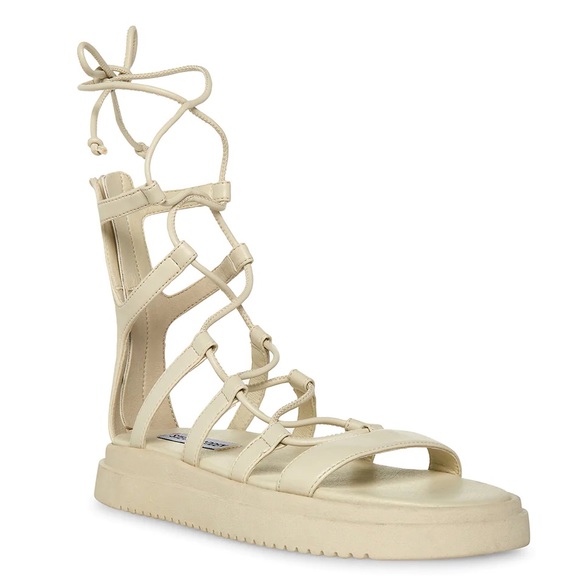 Steve Madden Bone Vegan Leather Gladiator Sandals - Picture 1 of 5